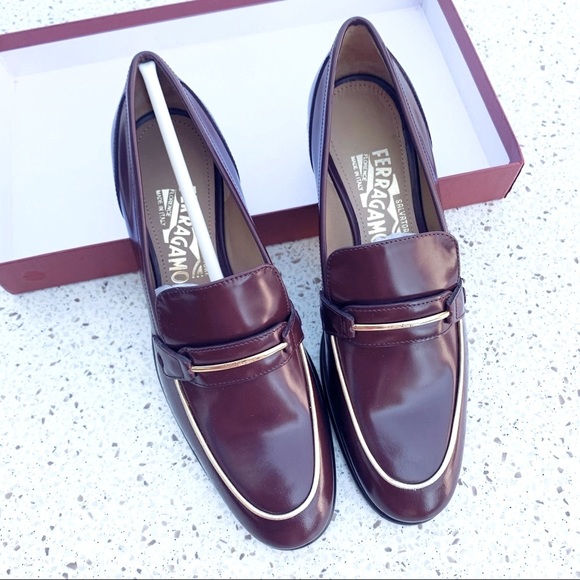 NIB Salvatore Ferragamo 2-tone Leather Moccasin - Picture 1 of 6